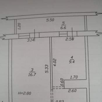 Продается 1-комнатная квартира, 43,8 м²