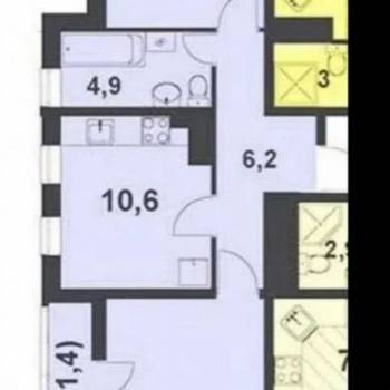 Продается 2-х комнатная квартира, 55 м²