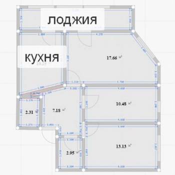 Продается 3-х комнатная квартира, 76,6 м²