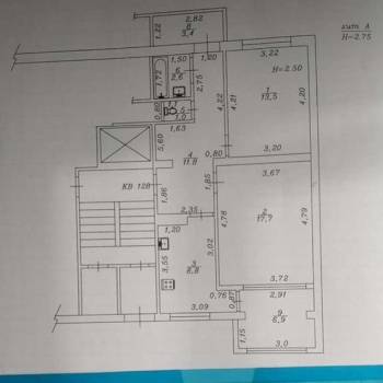 Продается 2-х комнатная квартира, 55,4 м²
