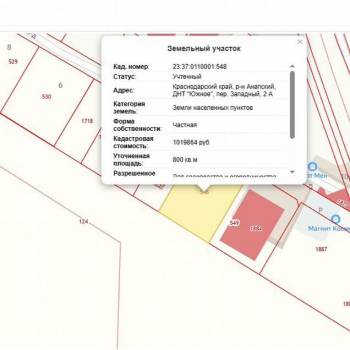 Продается Участок, 800 м²