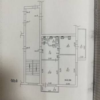 Продается 2-х комнатная квартира, 48,5 м²