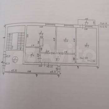 Продается 2-х комнатная квартира, 64,1 м²