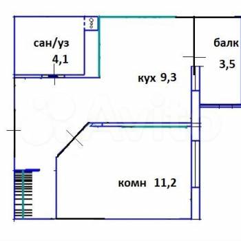 Сдается 1-комнатная квартира, 37 м²