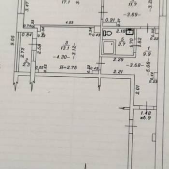 Продается 2-х комнатная квартира, 57,8 м²