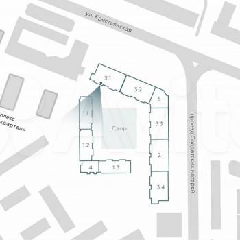 Продается 1-комнатная квартира, 38,1 м²