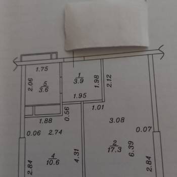 Продается 1-комнатная квартира, 42 м²