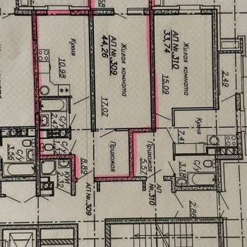 Продается 1-комнатная квартира, 40,6 м²