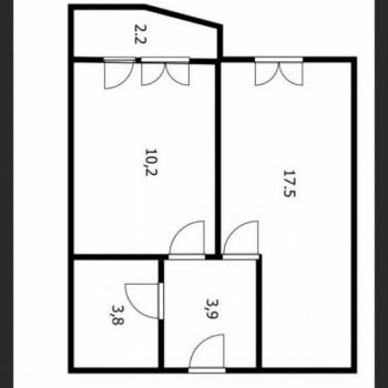 Продается 1-комнатная квартира, 38 м²