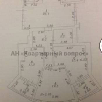 Продается 2-х комнатная квартира, 59,7 м²