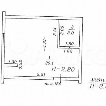 Продается 1-комнатная квартира, 23,1 м²