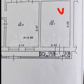 Продается Нежилое помещение, 22 м²