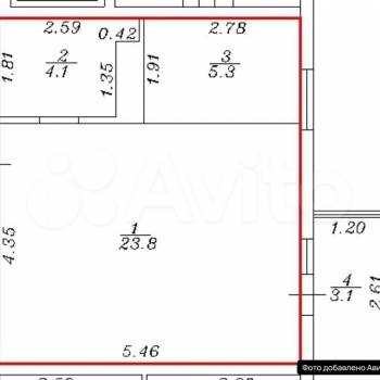 Продается 1-комнатная квартира, 33 м²