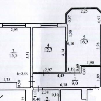 Продается 2-х комнатная квартира, 57,3 м²