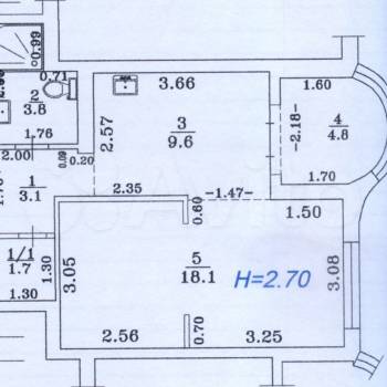 Продается 1-комнатная квартира, 36,3 м²