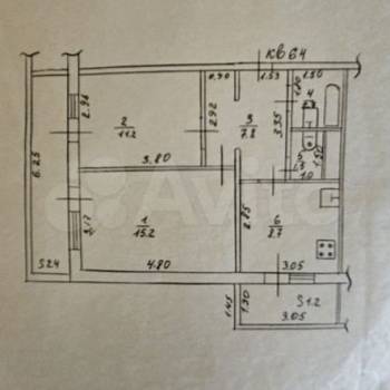 Продается 2-х комнатная квартира, 50,7 м²