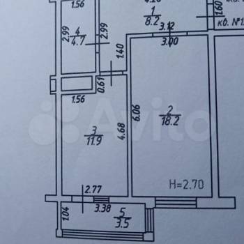 Сдается 1-комнатная квартира, 47 м²