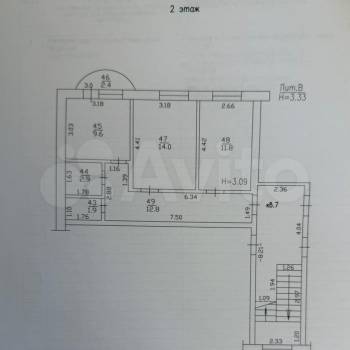 Продается 2-х комнатная квартира, 53 м²