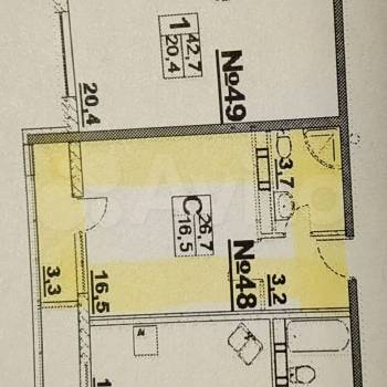 Продается 1-комнатная квартира, 26 м²