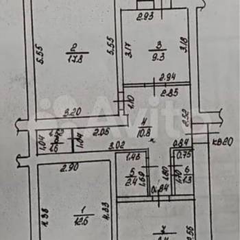 Продается 3-х комнатная квартира, 68 м²
