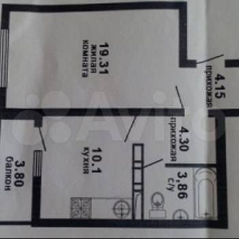 Сдается 1-комнатная квартира, 42 м²