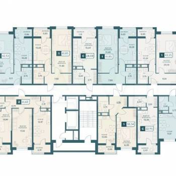 Продается 1-комнатная квартира, 41,9 м²