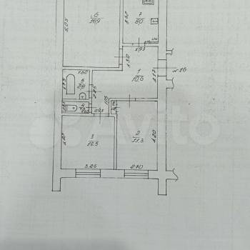 Продается 3-х комнатная квартира, 68 м²