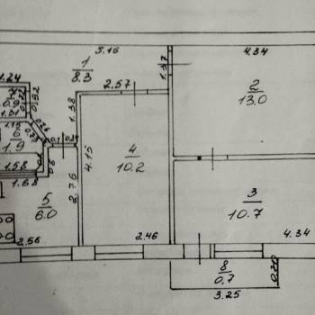 Продается 3-х комнатная квартира, 51,7 м²