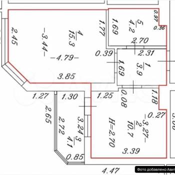 Продается 1-комнатная квартира, 26 м²