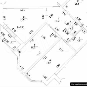Продается 2-х комнатная квартира, 76,8 м²