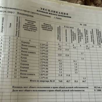Продается 3-х комнатная квартира, 74,8 м²