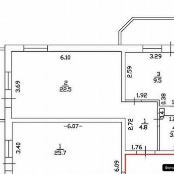 Продается 1-комнатная квартира, 40,6 м²