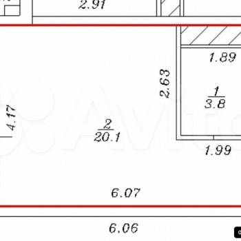 Продается 1-комнатная квартира, 28 м²