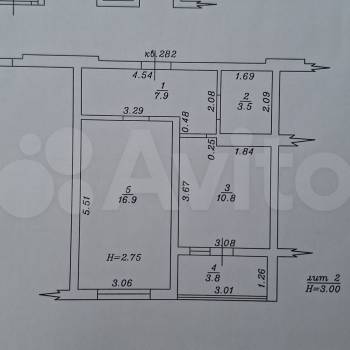 Продается 1-комнатная квартира, 43 м²