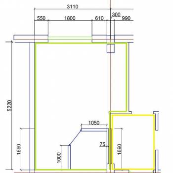 Сдается 1-комнатная квартира, 25 м²