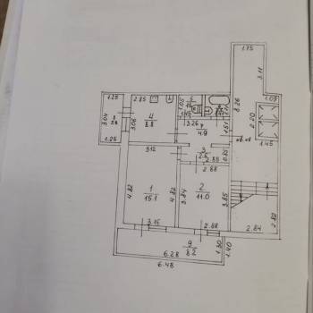 Продается 2-х комнатная квартира, 46,3 м²