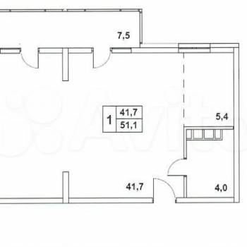 Продается 2-х комнатная квартира, 58,8 м²