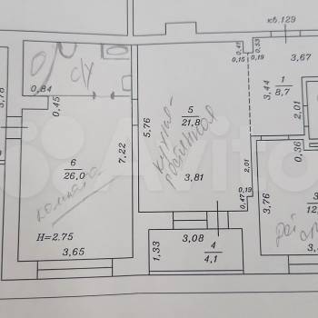 Продается 3-х комнатная квартира, 82 м²
