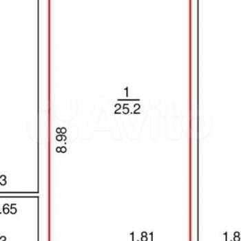 Продается 1-комнатная квартира, 28 м²