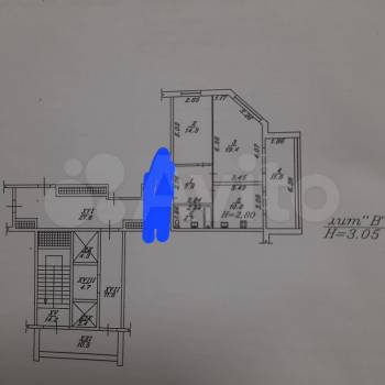 Продается 2-х комнатная квартира, 57 м²