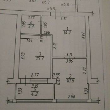 Продается 1-комнатная квартира, 43 м²