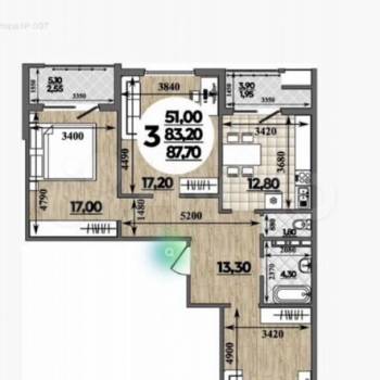 Продается 3-х комнатная квартира, 92 м²