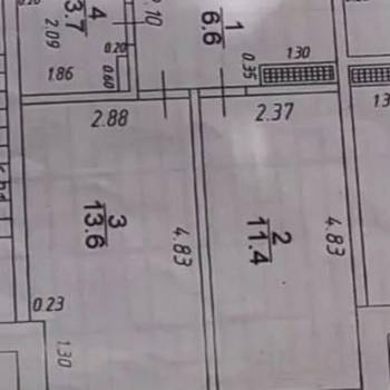 Продается 1-комнатная квартира, 35,3 м²