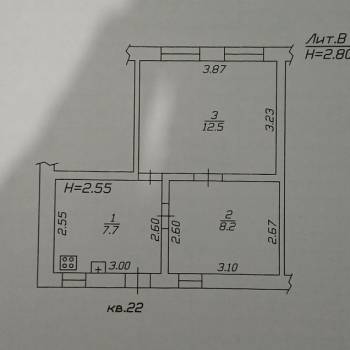 Продается 1-комнатная квартира, 28,4 м²