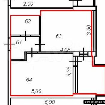 Продается 1-комнатная квартира, 43,2 м²