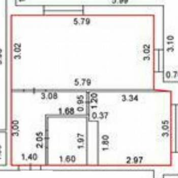 Продается 1-комнатная квартира, 36 м²