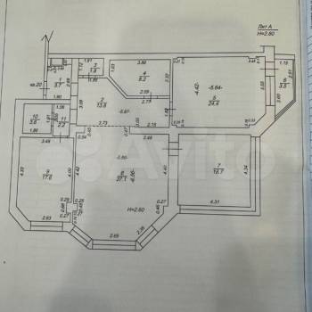 Продается 2-х комнатная квартира, 112,4 м²