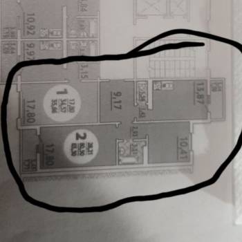Продается 2-х комнатная квартира, 60,1 м²