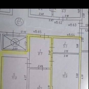 Продается 2-х комнатная квартира, 54 м²