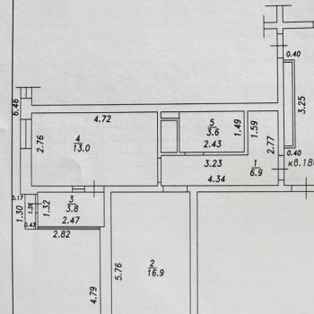 Продается 1-комнатная квартира, 42 м²